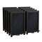 Merrick Lane Magda Set of 10 Wall Mount or Tabletop Magnetic Chalkboards with Folding Metal Legs